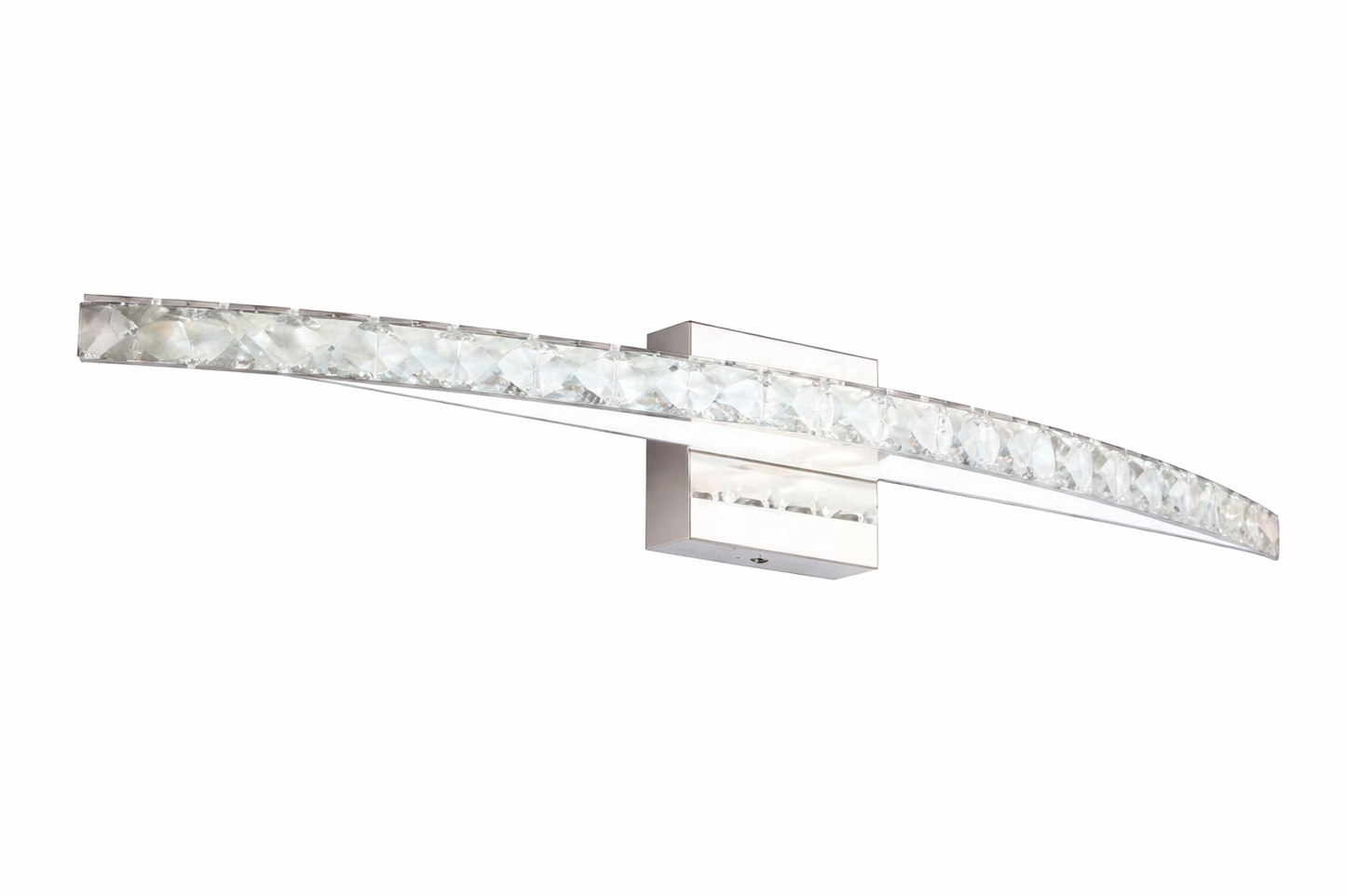 Modern Chrome LED Crystal Bar Vanity Light