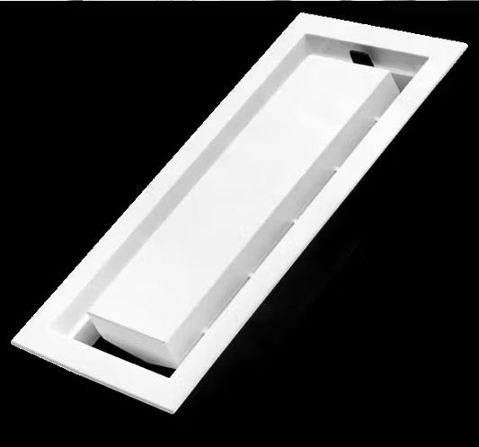Inte-Grates - Drywall and Ceiling Vent Drop-In Series Textured White 4" x 10"