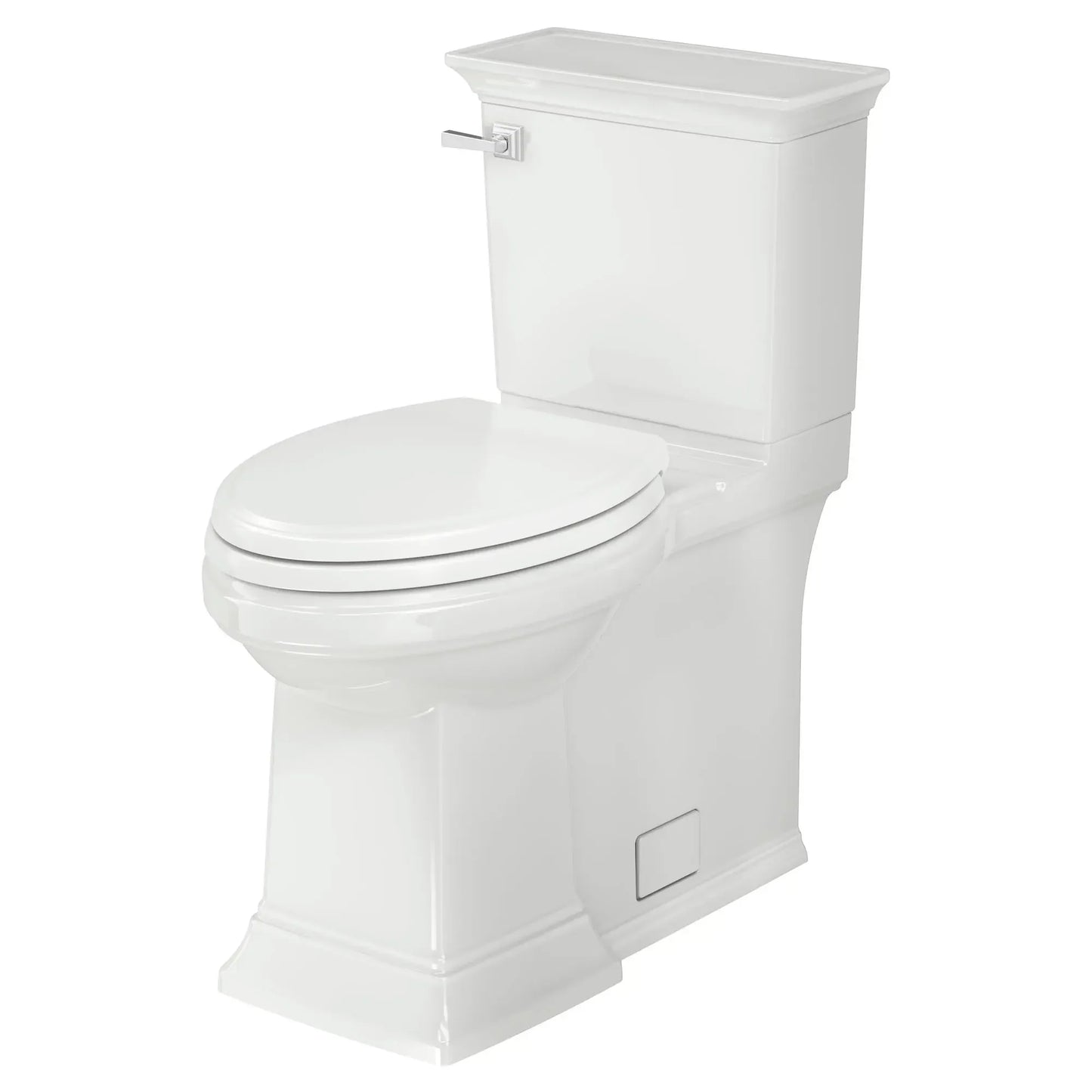 American Standard TOWN SQUARE S Elongated 4.8LPF Two Piece Toilet Right Height White EverClean Surface With Slow Close Seat