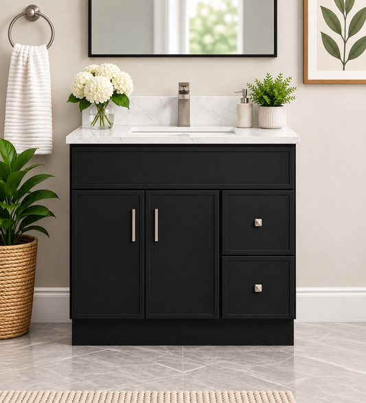 36" Slim Shaker Single Sink Vanity