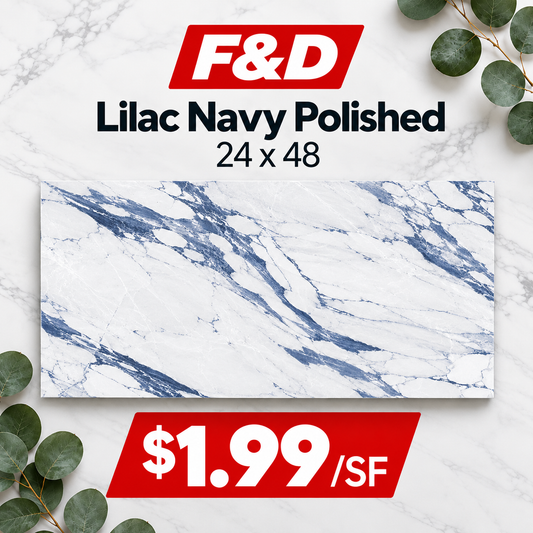 Lilac Navy Polished 24x48 @1.99/sf