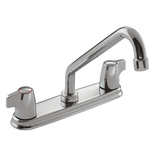Moen MN-77924 2 Lever Handles 3 Holes Moen II Kitchen Faucet Chrome