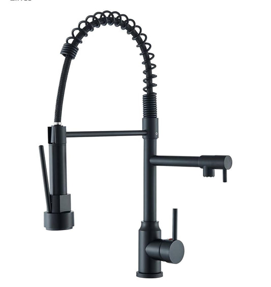 F&D 1 Lever Handle With Spring Pull-Down Kitchen Faucet