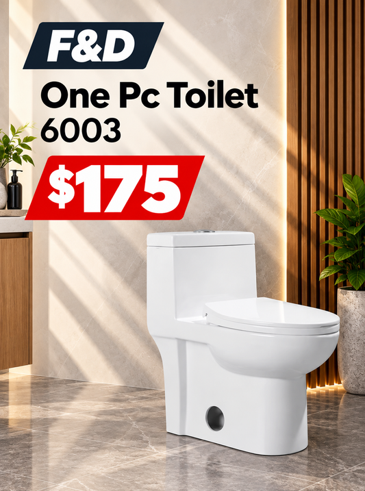 F&D One Pc Toilet 6003 ADA Height