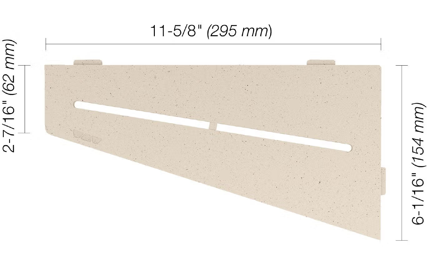 Schluter® SHELF-E Quadrilateral Pure Corner
