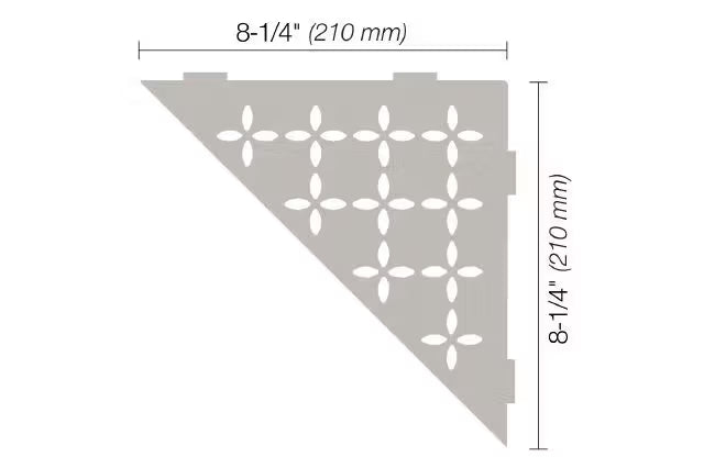 Schluter®-SHELF-E Triangle Corner Floral