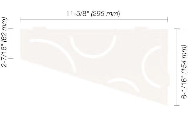 Schluter® SHELF-E Quadrilateral Curve Corner