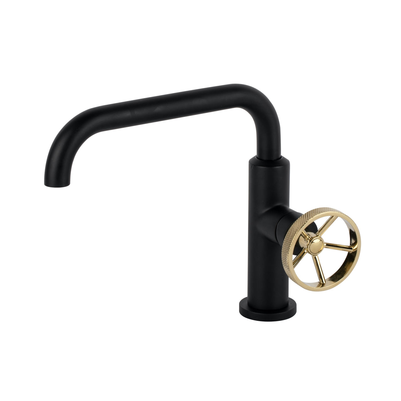 Kubebath Aqua Loft Single Lever Bathroom Vanity Faucet with Side Handle