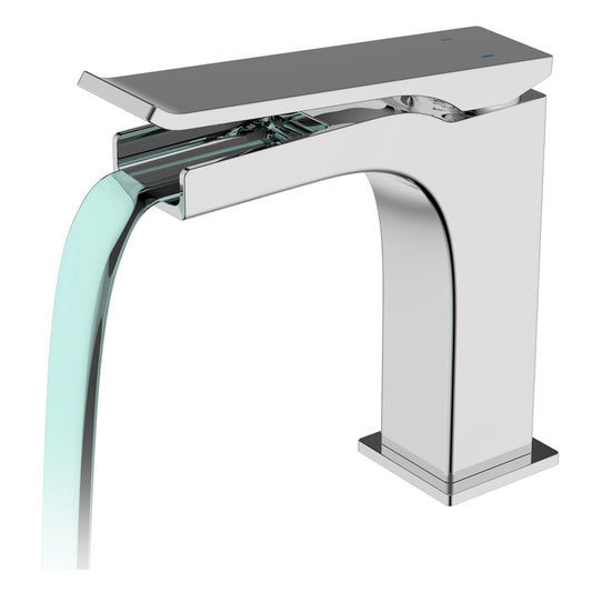 Kubebath Aqua Cascata Single Lever Bathroom Vanity Faucet – Chrome