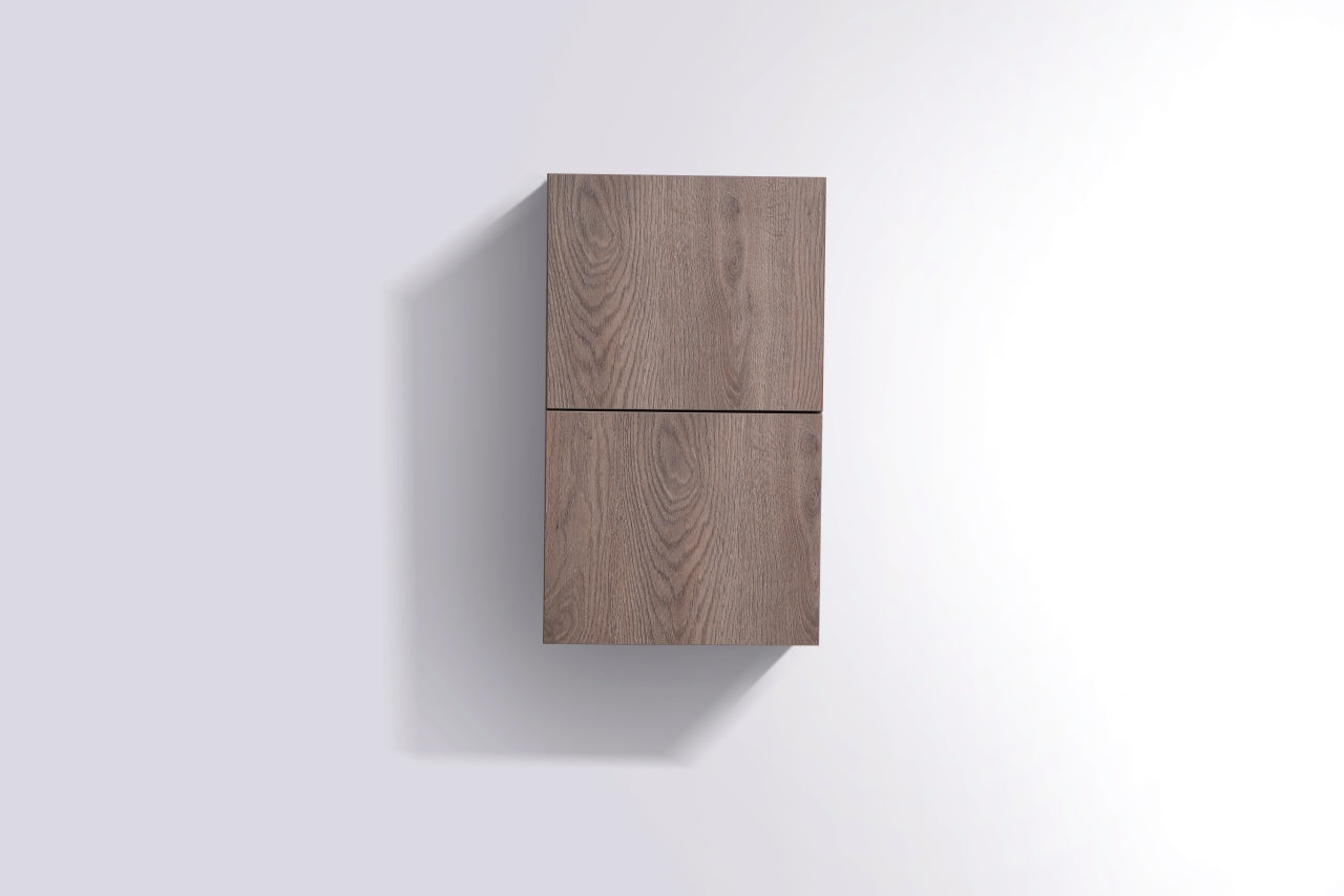 Small Bathroom Butternut Linen Side Cabinet w/ 2 Storage Areas