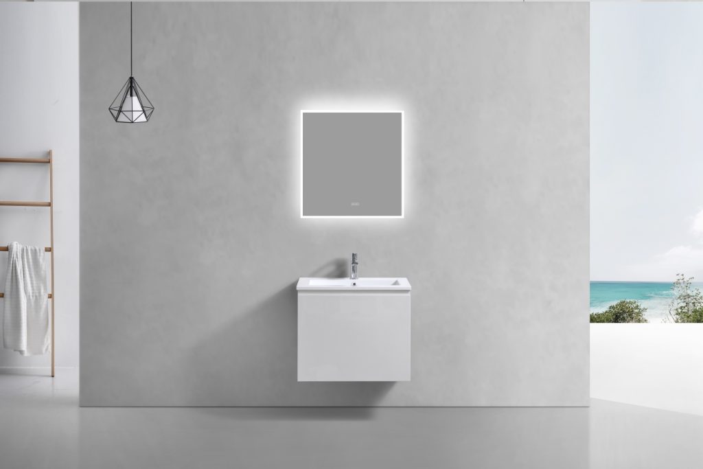 24″ Inch Balli Modern Bathroom Vanity In High Gloss White Finish