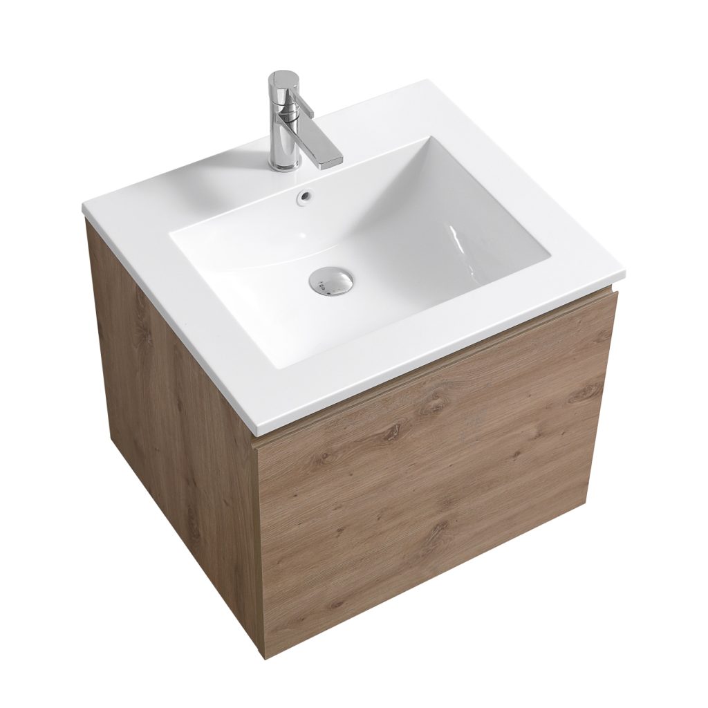 24″ Inch Balli Modern Bathroom Vanity In White Oak Finish