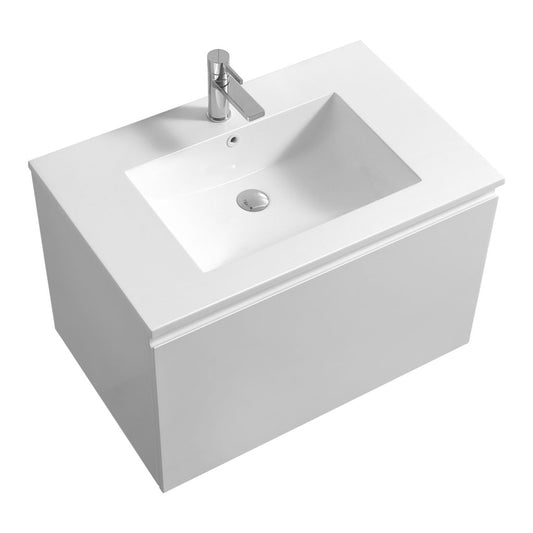 32″ Inch Balli Modern Bathroom Vanity In High Gloss White Finish