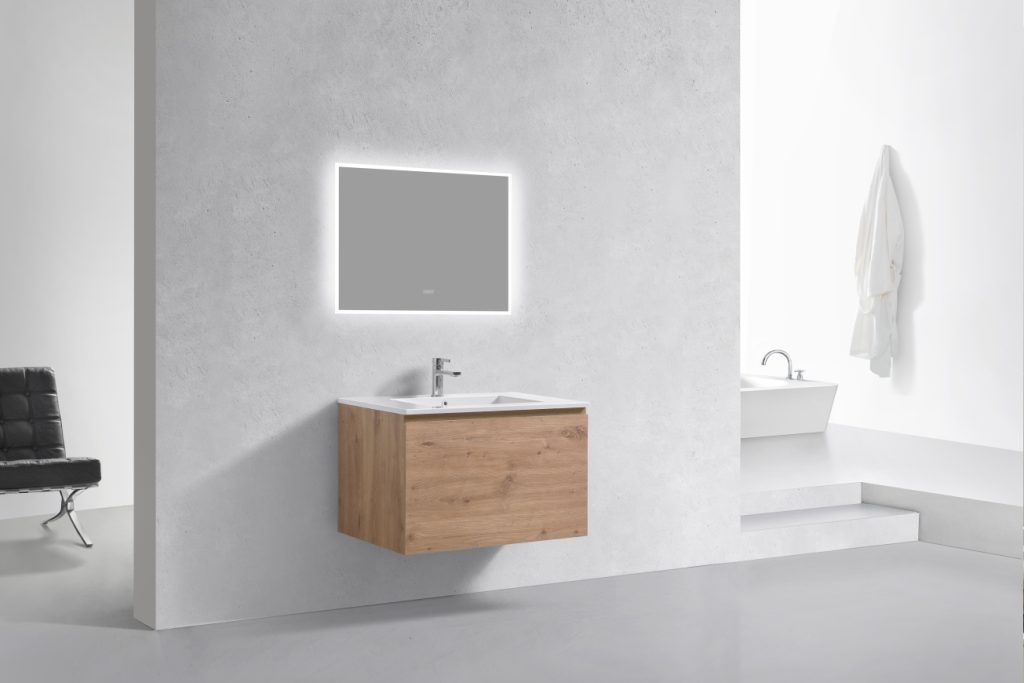 32″ Inch Balli Modern Bathroom Vanity In White Oak Finish