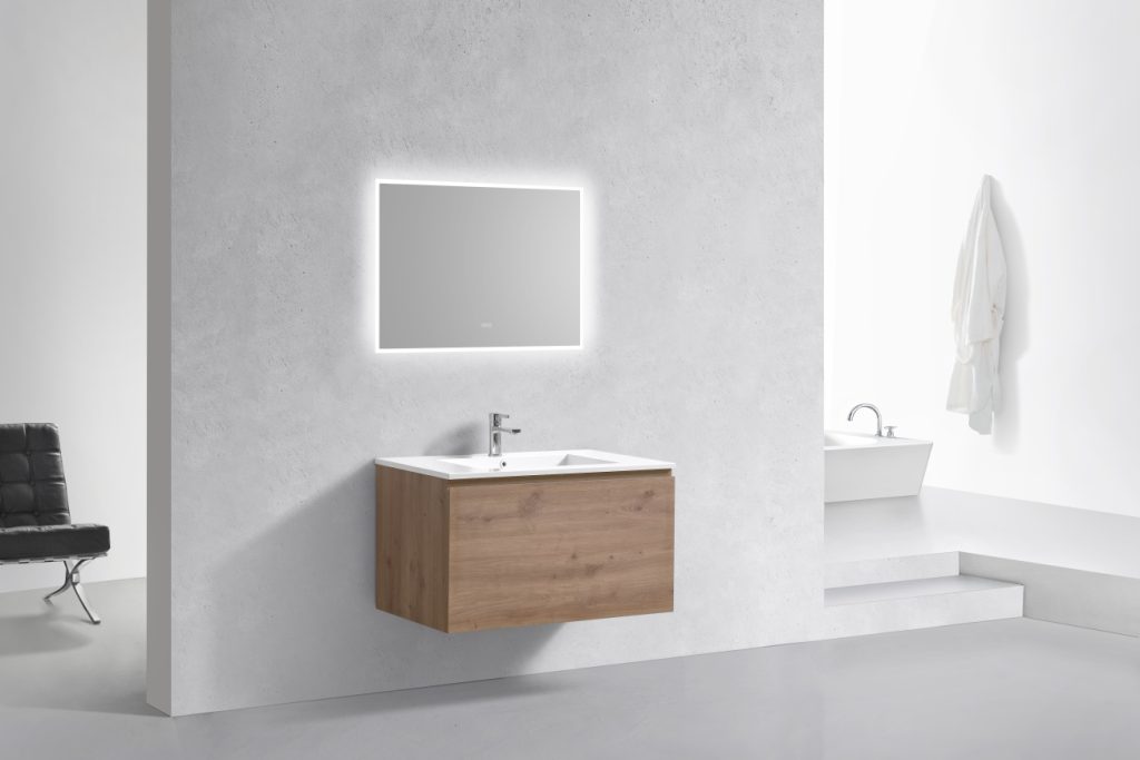 36″ Inch Balli Modern Bathroom Vanity In White Oak Finish