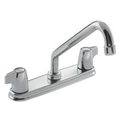 Moen MN-77924 2 Lever Handles 3 Holes Moen II Kitchen Faucet Chrome