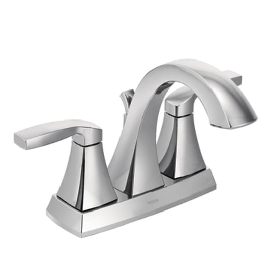 Moen MN-6901 VOSS 4" Centerset 2 Lever Handles Lavatory Faucet Chrome Pop-Up Drain 1.2 GPM ADA