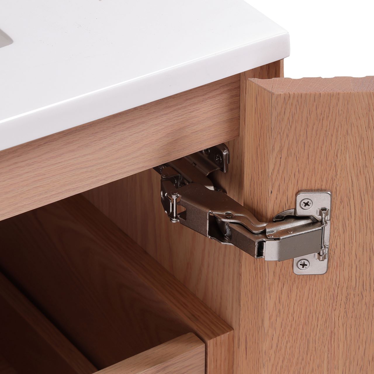 24” Fiore Free Standing Bathroom Vanity w/ Chrome Legs – Oakwood