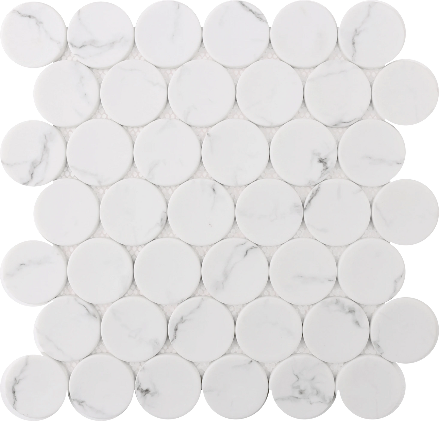 White Statuary Dots 12″x12″ Mosaic