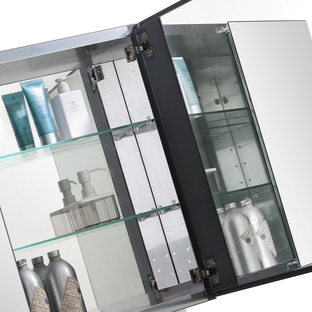 59″ Kubebath Medicine Cabinet w/ Mirrors – KM1500