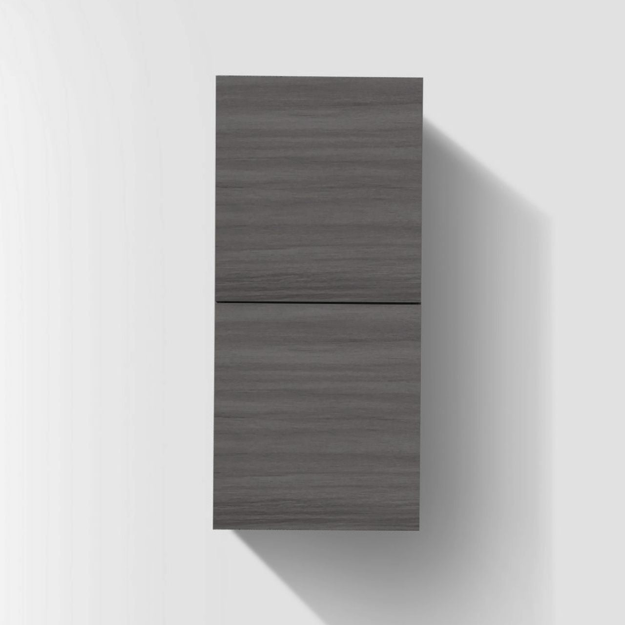 Bathroom Vulcan Ash Grey Linen Side Cabinet w/ 2 Storage Areas