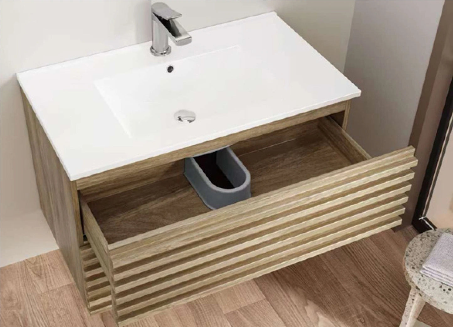 Fluted MDF Vanity