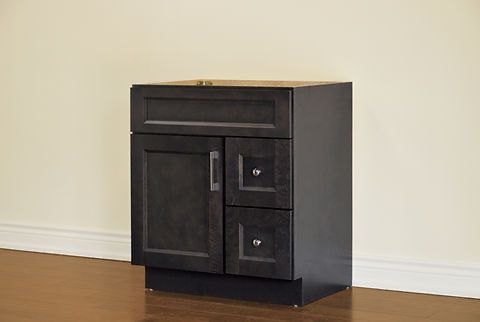 30″ Solid Wood Charcoal Shaker Style Vanity Dgs30 With Quartz Top