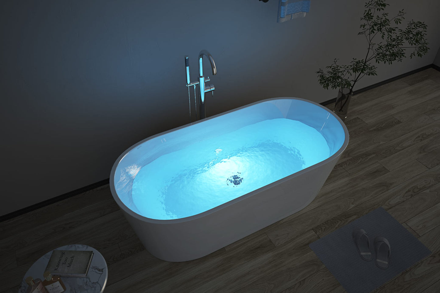 F&D 1201 Free Standing Acrylic Bath Tub 67" And 60" Inches
