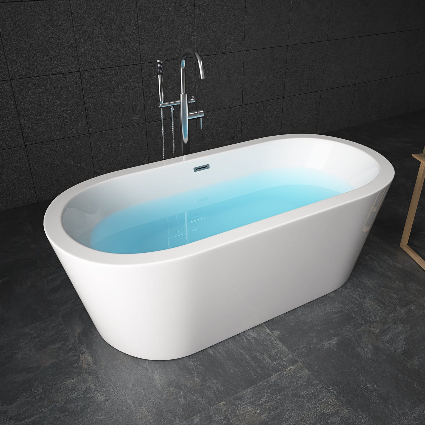 RL-ML-1203 Free standing bath tub 67''X32''X23''