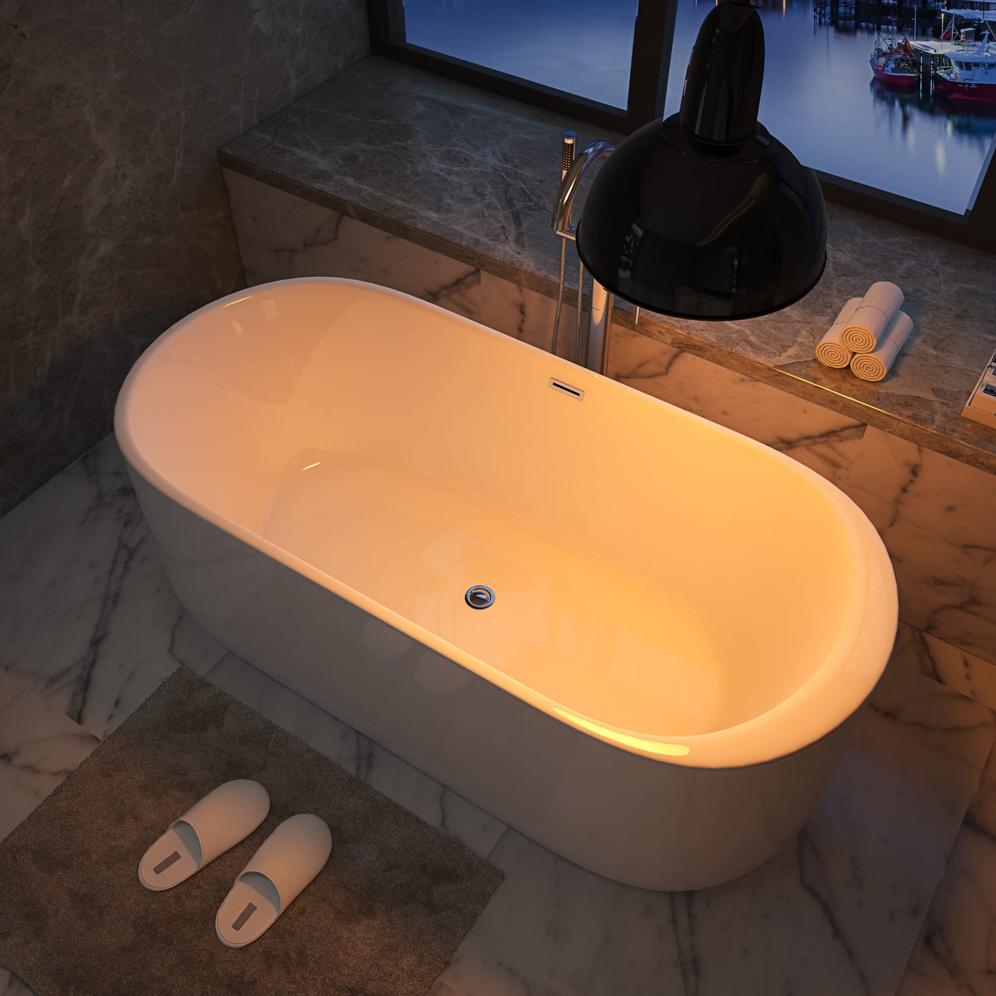 F&D RL-MF-1205 Free Standing Bath Tub 67" Inches