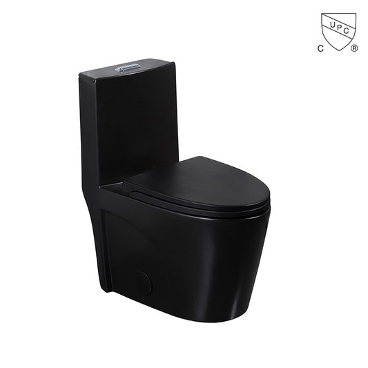 F&D One- Piece Toilet With Elongated Bowl Black 6005Mb