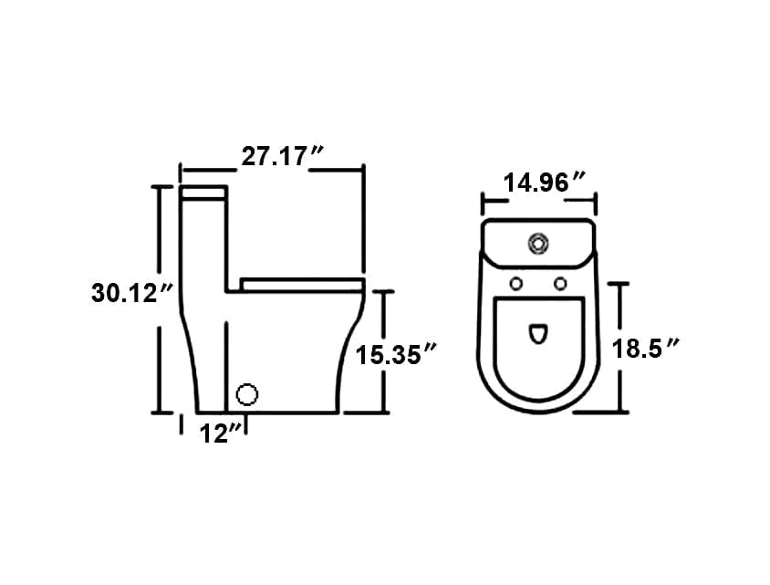 F&D One Pc Toilet 6004