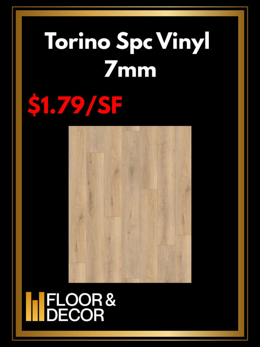 Torino Spc Vinyl 7mm @ $1.79/sf