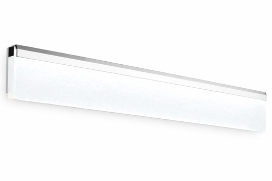 Modern LED Vanity Light with Frosted Diffuser – Chrome Finish