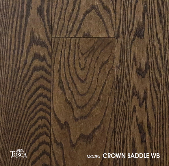 Solid Hardwood Wire Brushed-Crown Saddle WB @6.34/sf