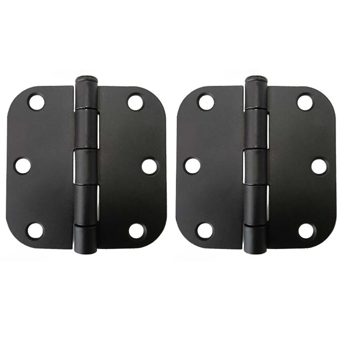 2PC Door Hinge 3in x 3in Round Corner 5/8in