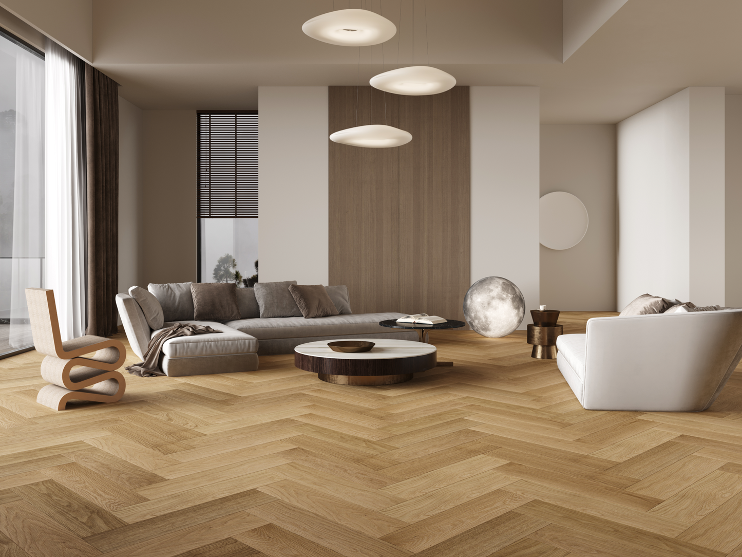 American Oak Herringbone Collection-Macaroon @4.49/sf