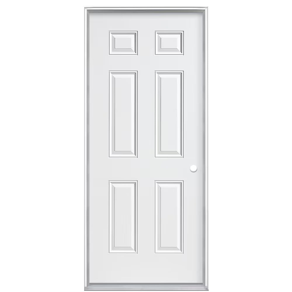 F&D Six Panel Pre-Hung Steel Door