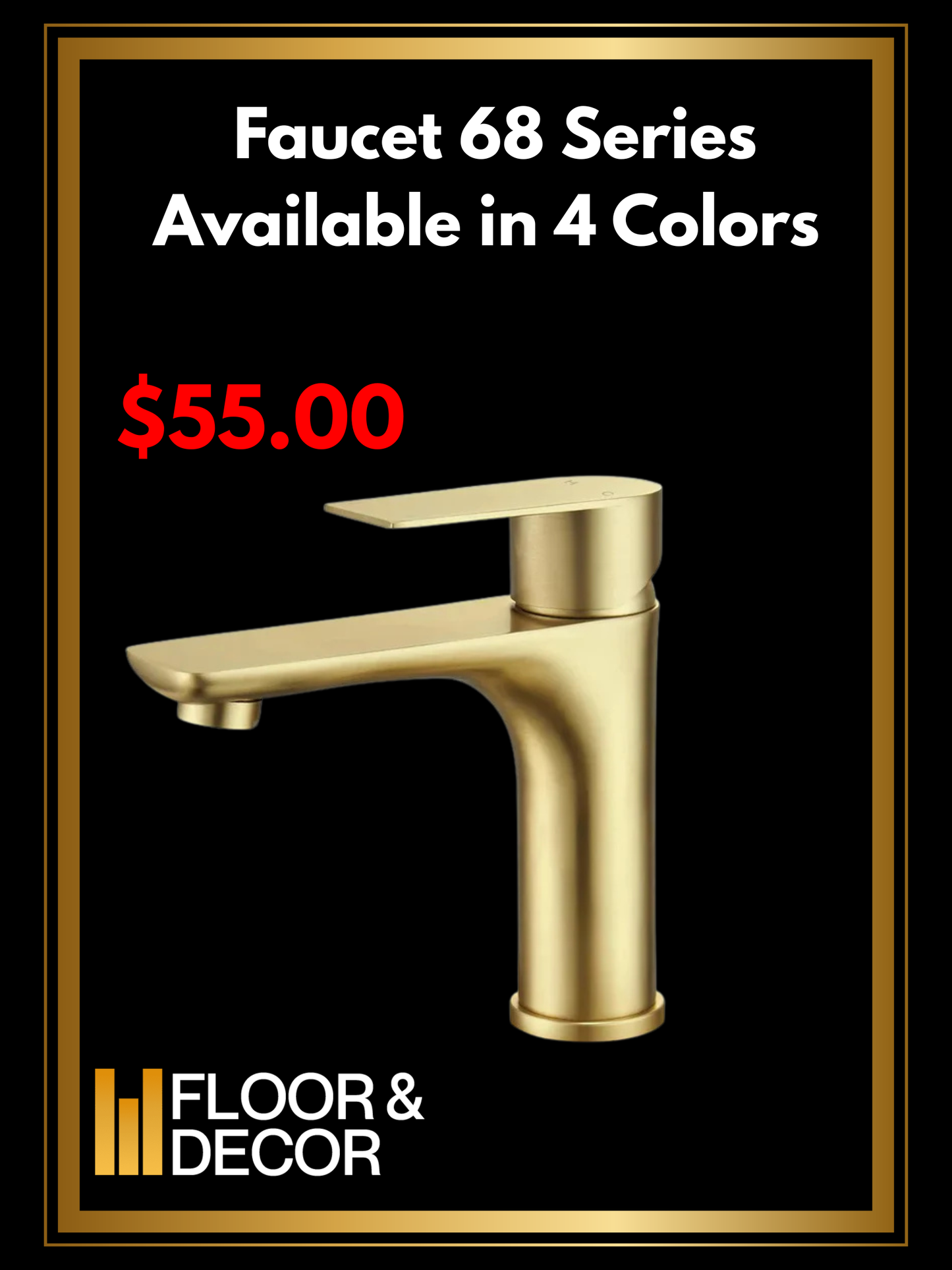 F&D Faucet 68 Series Available in 4 Colors