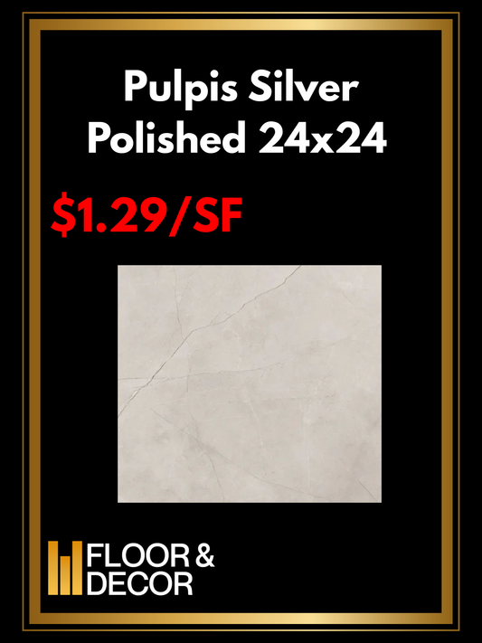 Pulpis Silver Polished 24x24 @1.29/sf