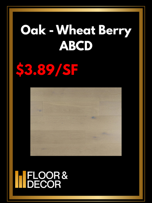Oak - Wheat Berry ABCD @3.89/sf