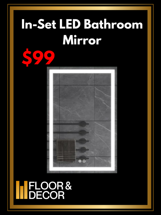 In-Set LED Bathroom Mirror
