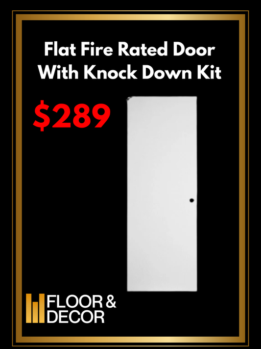 Flat Fire Rated Door With Knock Down Kit