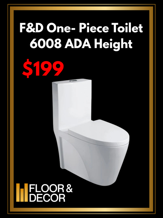 F&D One- Piece Toilet 6008 ADA Height