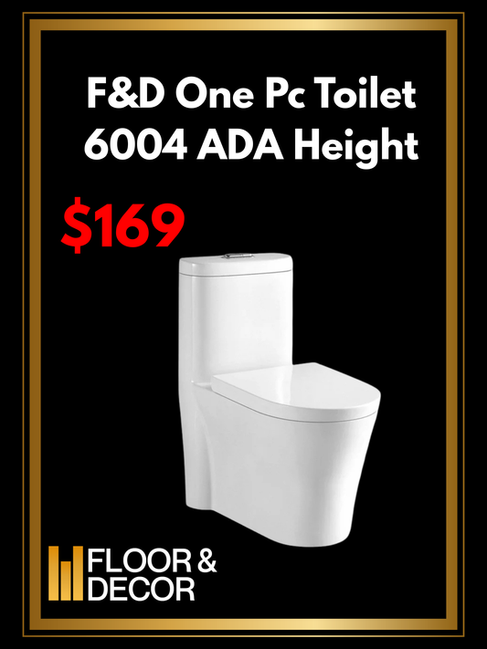 F&D One Pc Toilet 6004 ADA Height