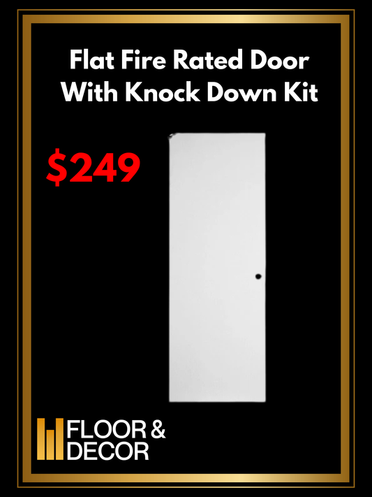 Flat Fire Rated Door With Knock Down Kit