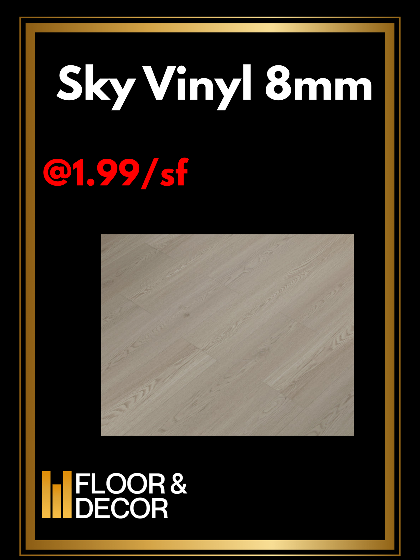 Sky 8mm @1.99/sf