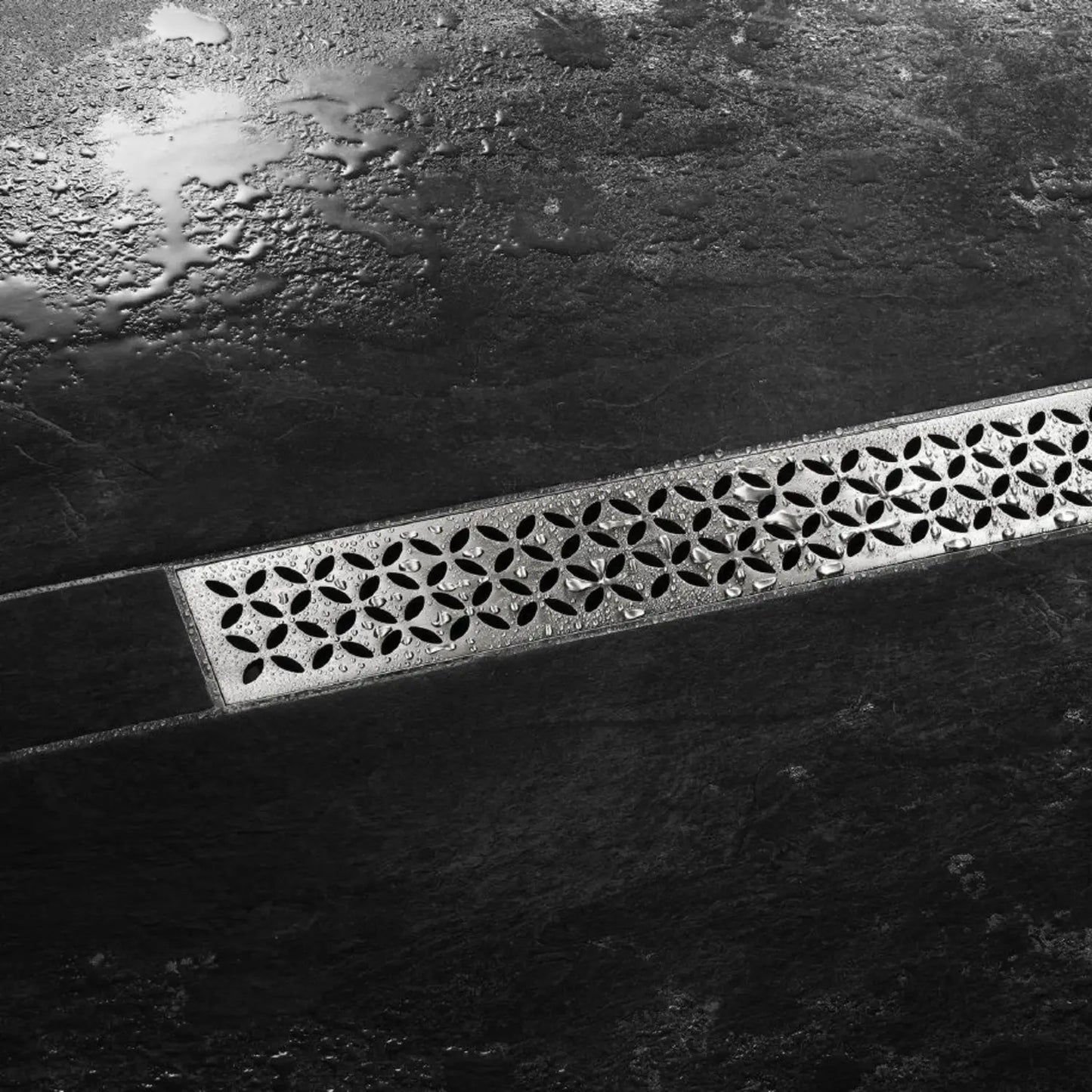 Schluter®-KERDI-LINE Frame with Floral Grate