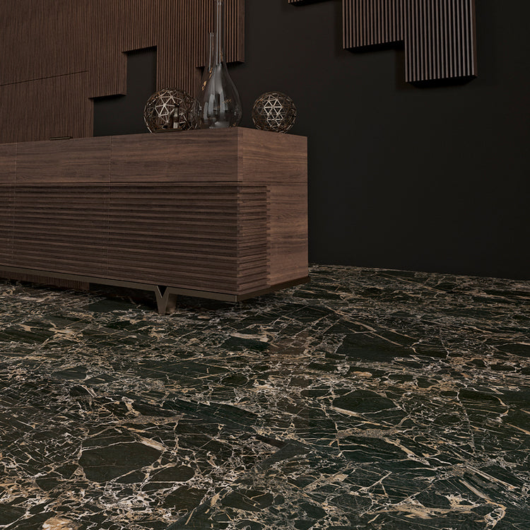 Tiger Black Rectified Porcelain Tile 24x24 @5.15/sf