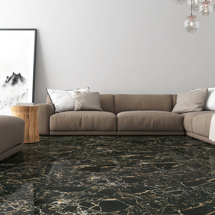 Tiger Black Rectified Porcelain Tile 24x24 @5.15/sf